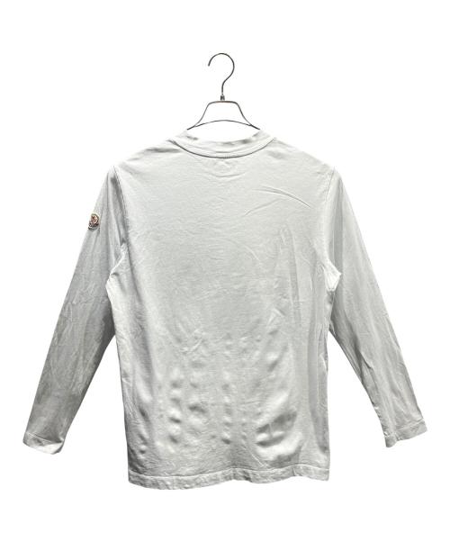 MONCLER（モンクレール）MONCLER (モンクレール) ロングスリーブTシャツ ホワイト サイズ:Mの古着・服飾アイテム