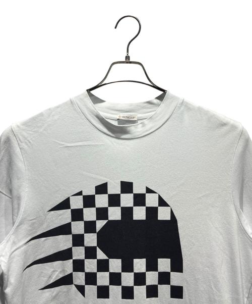 MONCLER（モンクレール）MONCLER (モンクレール) ロングスリーブTシャツ ホワイト サイズ:Mの古着・服飾アイテム