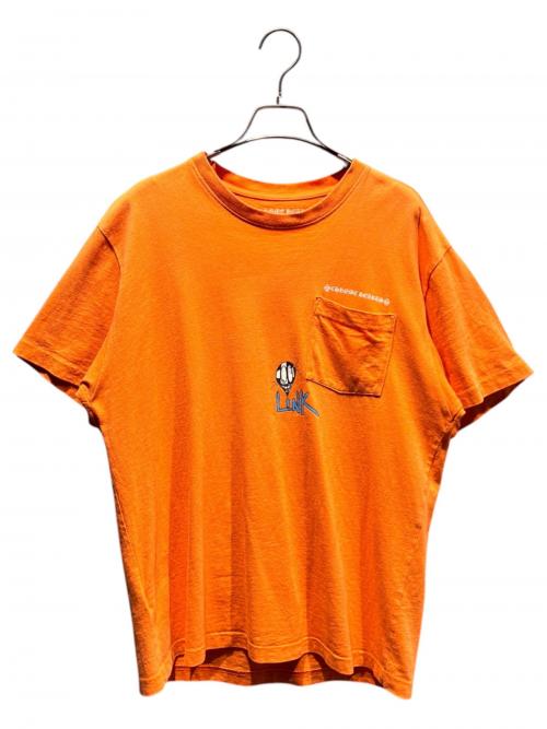 CHROME HEARTS（クロムハーツ）CHROME HEARTS (クロムハーツ) MATTY BOY (マッティーボーイ) PPO LINK BUILD S/S T-SHRT オレンジ サイズ:ｌの古着・服飾アイテム