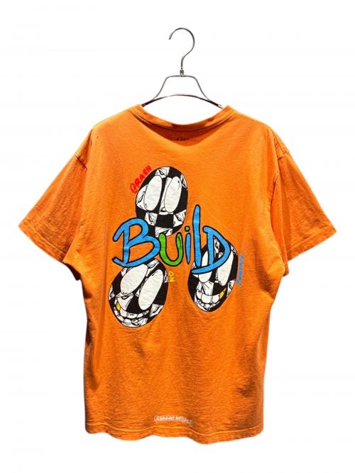 CHROME HEARTS（クロムハーツ）CHROME HEARTS (クロムハーツ) MATTY BOY (マッティーボーイ) PPO LINK BUILD S/S T-SHRT オレンジ サイズ:ｌの古着・服飾アイテム