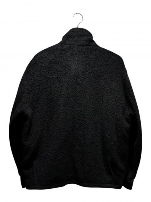 AURALEE（オーラリー）AURALEE (オーラリー) BRUSHED SURI ALPACA MOHAIR JACQUARD ZIP BLOUSON A23AB01AJ 2023年 ブラック サイズ:4の古着・服飾アイテム