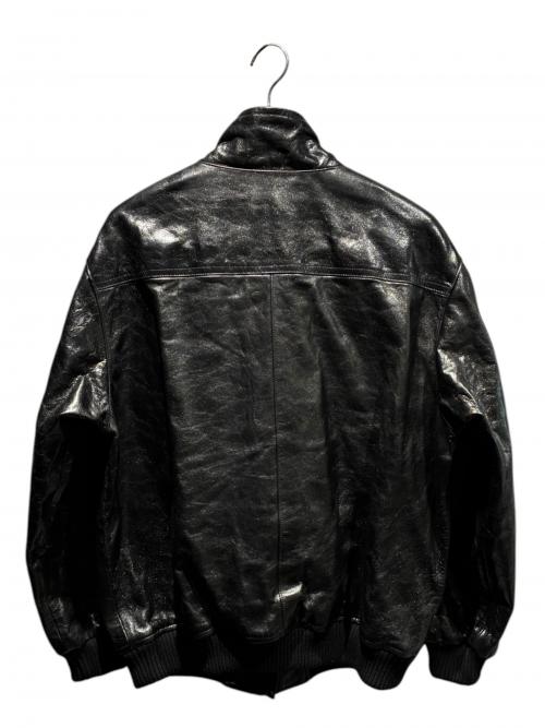 AURALEE（オーラリー）AURALEE (オーラリー) LAMB LEATHER ZIP BLOUSON A25AB01WX 2025年 ブラック サイズ:4の古着・服飾アイテム
