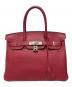 HERMES（エルメス）の古着「Birkin 30 バーキン 30/トゴ/ルージュグレナ/X刻印：2016年製造/シルバー金具」｜ルージュグレナ