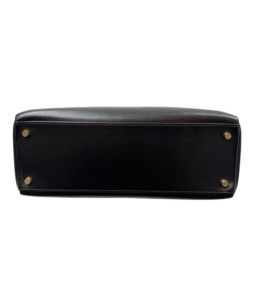 HERMES（エルメス）HERMES (エルメス) Kelly 28 ケリー 28/内縫い/ボックスカーフ/ブラック/▢F刻印：2002年製造/ゴールド金具 ブラック サイズ:28の古着・服飾アイテム