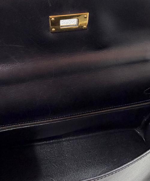 HERMES（エルメス）HERMES (エルメス) Kelly 28 ケリー 28/内縫い/ボックスカーフ/ブラック/▢F刻印：2002年製造/ゴールド金具 ブラック サイズ:28の古着・服飾アイテム