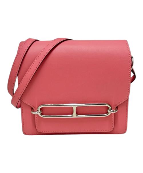 HERMES（エルメス）HERMES (エルメス) Roulis mini ロウリスミニ /スイフト/ピンク/Y刻印：2020年製造/シルバー金具 ピンク サイズ:ミニ/miniの古着・服飾アイテム