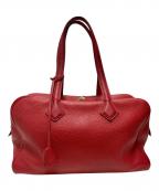HERMESエルメス）の古着「ヴィクトリア35/トリヨンクレマンス/レッド系/▢O刻印：2011年製造/シルバー金具」｜レッド系