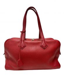 HERMES（エルメス）の古着「ヴィクトリア35/トリヨンクレマンス/レッド系/▢O刻印：2011年製造/シルバー金具」｜レッド系
