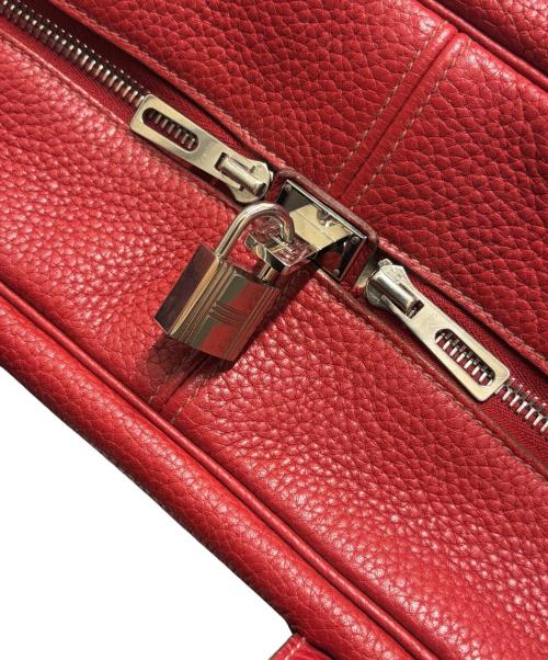 HERMES（エルメス）HERMES (エルメス) ヴィクトリア35/トリヨンクレマンス/レッド系/▢O刻印：2011年製造/シルバー金具 レッド系 サイズ:35の古着・服飾アイテム