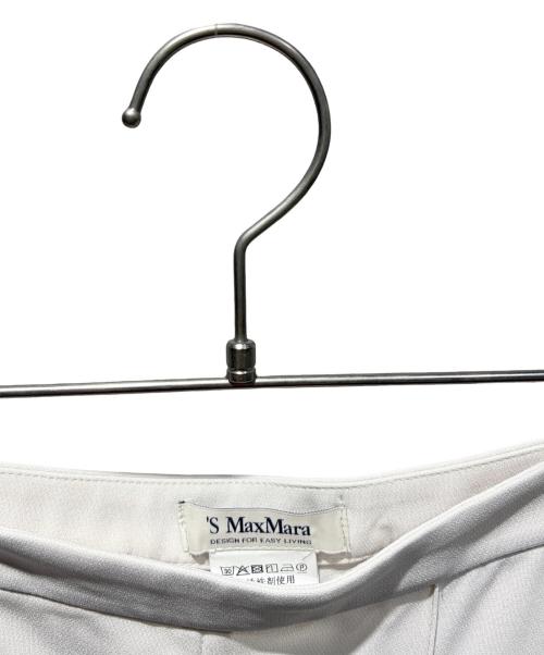 'S Max Mara（エスマックスマーラ）'S Max Mara (エスマックスマーラ) コンパクトキャディパンツ ホワイト サイズ:SIZE 32の古着・服飾アイテム