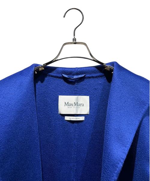 MaxMara（マックスマーラ）MaxMara (マックスマーラ) カシミヤコート ブルー サイズ:38の古着・服飾アイテム