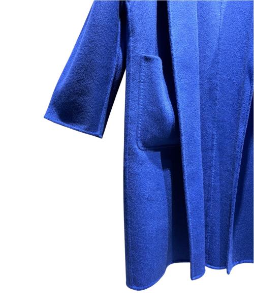 MaxMara（マックスマーラ）MaxMara (マックスマーラ) カシミヤコート ブルー サイズ:38の古着・服飾アイテム