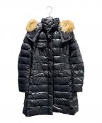 MONCLERモンクレール）の古着「HERMIFUR/ダウンコート」｜ブラック