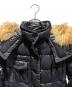中古・古着 MONCLER (モンクレール) HERMIFUR/ダウンコート ブラック サイズ:1：80000円