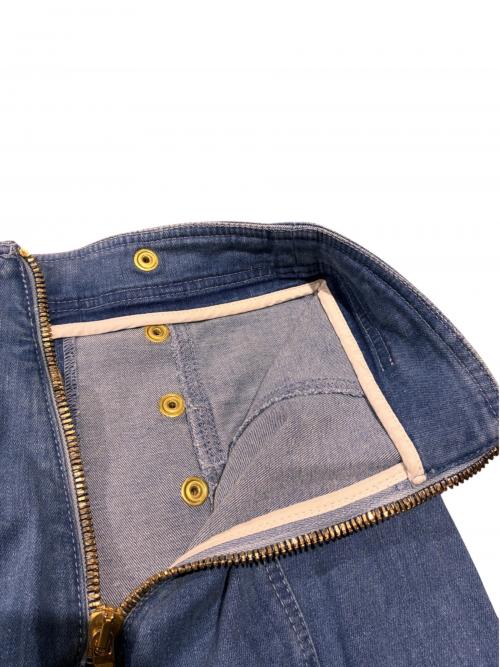 BALMAIN（バルマン）BALMAIN (バルマン) ハイウエストスキニーデニムパンツ ブルー サイズ:34の古着・服飾アイテム