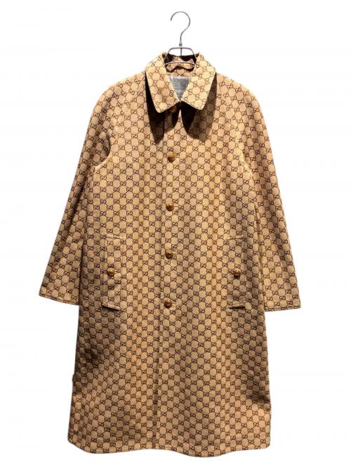 GUCCI（グッチ）GUCCI (グッチ) GGリバーシブルコート ベージュ×ブラウン サイズ:38の古着・服飾アイテム