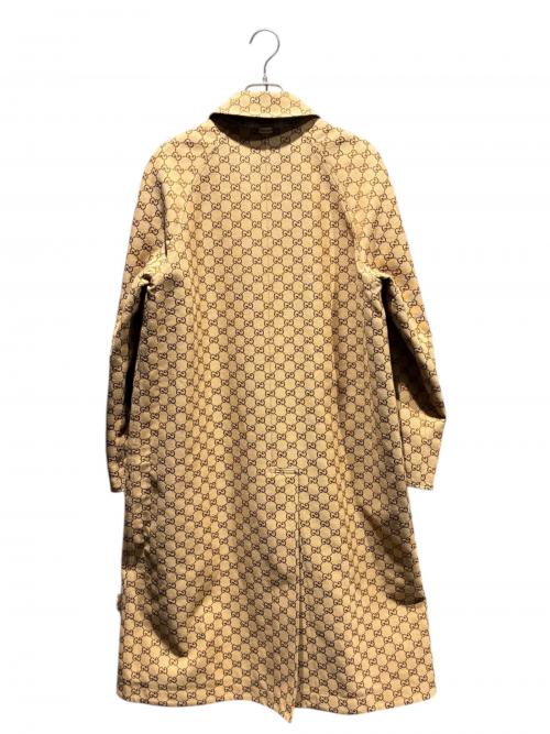 GUCCI（グッチ）GUCCI (グッチ) GGリバーシブルコート ベージュ×ブラウン サイズ:38の古着・服飾アイテム