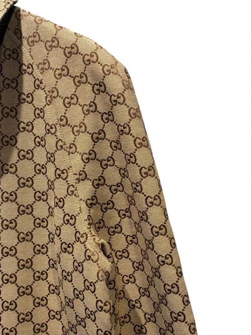 GUCCI（グッチ）GUCCI (グッチ) GGリバーシブルコート ベージュ×ブラウン サイズ:38の古着・服飾アイテム
