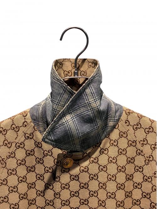 GUCCI（グッチ）GUCCI (グッチ) GGリバーシブルコート ベージュ×ブラウン サイズ:38の古着・服飾アイテム