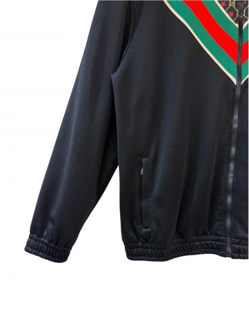 GUCCI（グッチ）GUCCI (グッチ) GGスターオーバーサイズジャージージャケット ブラック サイズ:Mの古着・服飾アイテム