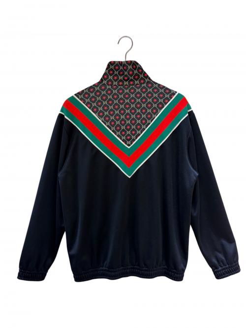 GUCCI（グッチ）GUCCI (グッチ) GGスターオーバーサイズジャージージャケット ブラック サイズ:Mの古着・服飾アイテム