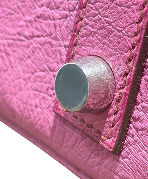 HERMES（エルメス）HERMES (エルメス) Birkin 25 バーキン 25/オーストリッチ/ピンク系/▢M刻印：2009年製造/シルバー金具 ピンク サイズ:25の古着・服飾アイテム