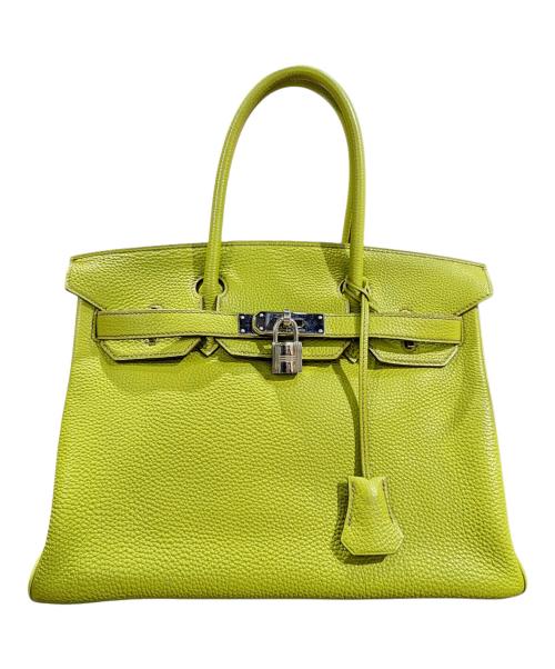 HERMES（エルメス）HERMES (エルメス) Birkin 30 バーキン 30/トゴ/ライムグリーン/▢K刻印：2007年製造/シルバー金具 ライムグリーン サイズ:30の古着・服飾アイテム