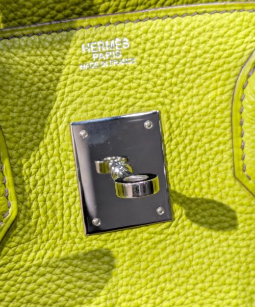 HERMES（エルメス）HERMES (エルメス) Birkin 30 バーキン 30/トゴ/ライムグリーン/▢K刻印：2007年製造/シルバー金具 ライムグリーン サイズ:30の古着・服飾アイテム