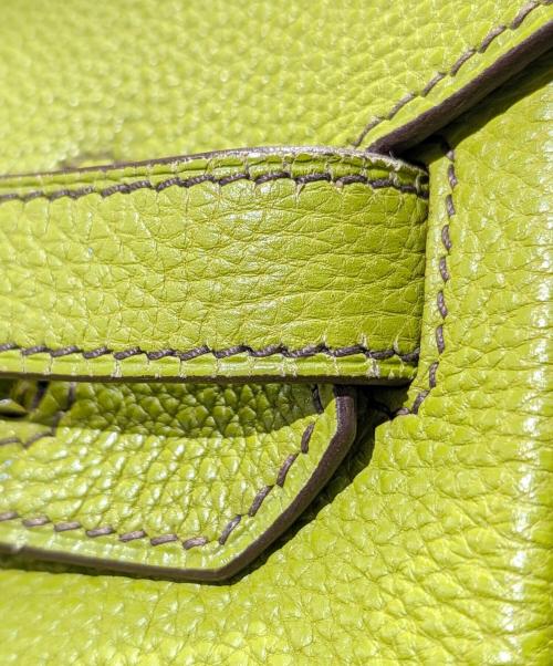 HERMES（エルメス）HERMES (エルメス) Birkin 30 バーキン 30/トゴ/ライムグリーン/▢K刻印：2007年製造/シルバー金具 ライムグリーン サイズ:30の古着・服飾アイテム