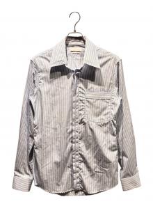 ALEXANDER McQUEEN（アレキサンダーマックイーン）の古着「ストライプシャツ」｜スカイブルー