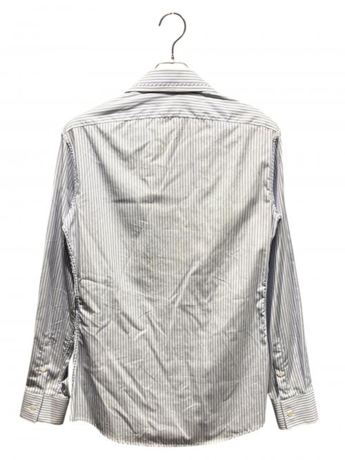 ALEXANDER McQUEEN（アレキサンダーマックイーン）ALEXANDER McQUEEN (アレキサンダーマックイーン) ストライプシャツ スカイブルー サイズ:46の古着・服飾アイテム