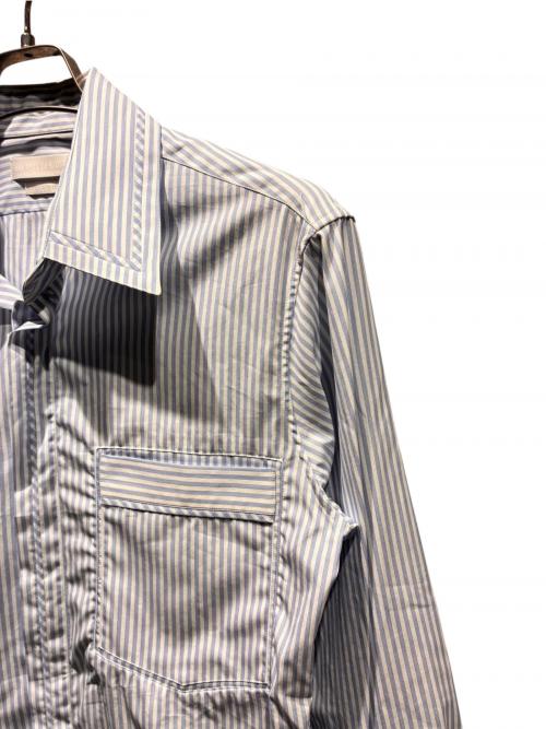 ALEXANDER McQUEEN（アレキサンダーマックイーン）ALEXANDER McQUEEN (アレキサンダーマックイーン) ストライプシャツ スカイブルー サイズ:46の古着・服飾アイテム