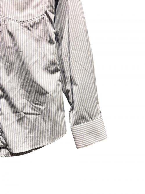 ALEXANDER McQUEEN（アレキサンダーマックイーン）ALEXANDER McQUEEN (アレキサンダーマックイーン) ストライプシャツ スカイブルー サイズ:46の古着・服飾アイテム