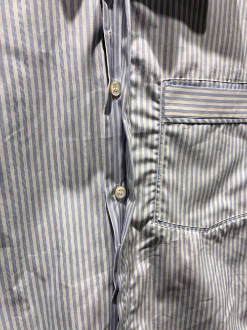 ALEXANDER McQUEEN（アレキサンダーマックイーン）ALEXANDER McQUEEN (アレキサンダーマックイーン) ストライプシャツ スカイブルー サイズ:46の古着・服飾アイテム