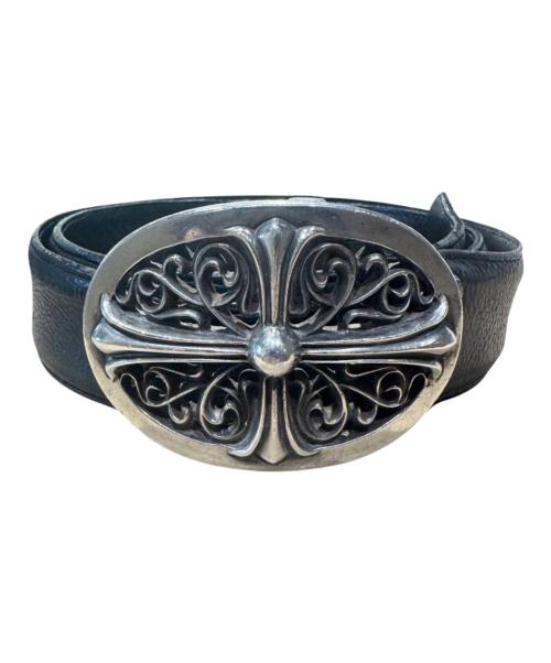 CHROME HEARTS（クロムハーツ）CHROME HEARTS (クロムハーツ) クラシックオーバクロスベルト ブラック サイズ:32の古着・服飾アイテム