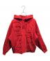 SUPREME（シュプリーム）の古着「Cutout Letters Hooded Sweatshirt」｜レッド