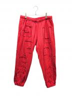 SUPREMEシュプリーム）の古着「Cutout Letters Sweatpant」｜レッド