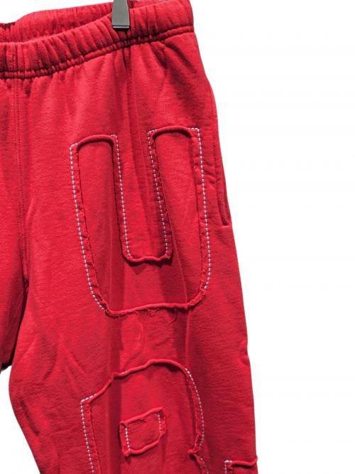 SUPREME（シュプリーム）SUPREME (シュプリーム) Cutout Letters Sweatpant レッド サイズ:Mの古着・服飾アイテム