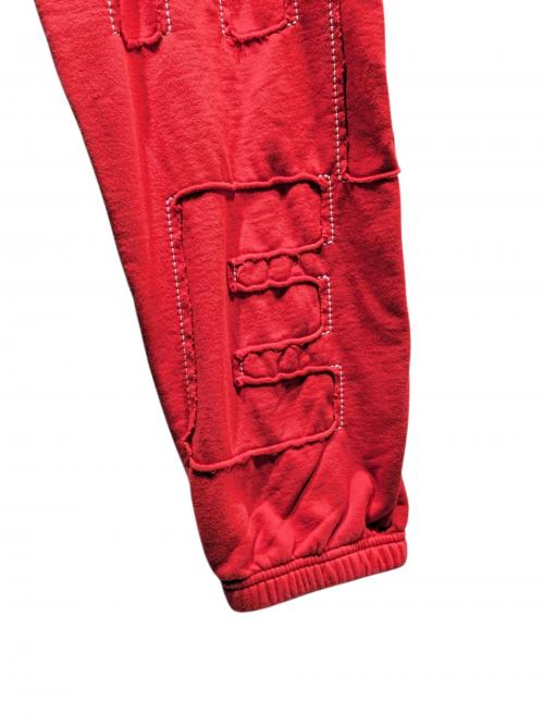 SUPREME（シュプリーム）SUPREME (シュプリーム) Cutout Letters Sweatpant レッド サイズ:Mの古着・服飾アイテム