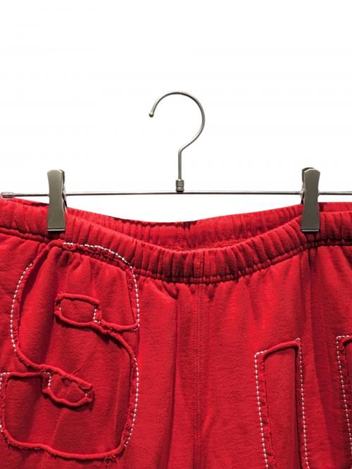 SUPREME（シュプリーム）SUPREME (シュプリーム) Cutout Letters Sweatpant レッド サイズ:Mの古着・服飾アイテム