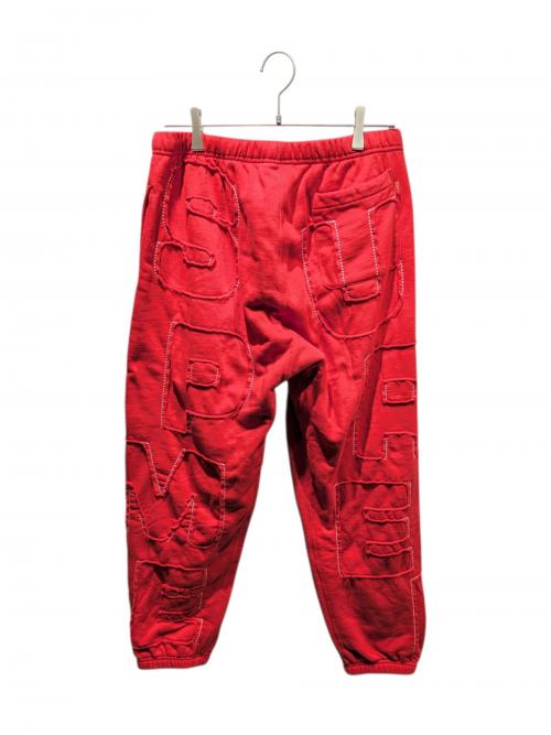 SUPREME（シュプリーム）SUPREME (シュプリーム) Cutout Letters Sweatpant レッド サイズ:Mの古着・服飾アイテム