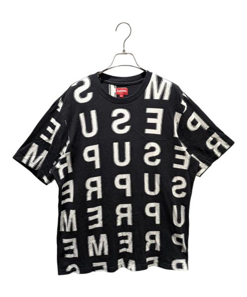 SUPREME（シュプリーム）SUPREME (シュプリーム) Intarsia S/S Top ブラック×ホワイト サイズ:Lの古着・服飾アイテム