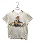 Vivienne Westwood RED LABELヴィヴィアンウエストウッドレッドレーベル）の古着「Vivienne Westwood RED LABEL鳥とオーブ 半袖Tシャツ」｜ホワイト