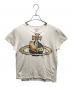 Vivienne Westwood RED LABEL（ヴィヴィアンウエストウッドレッドレーベル）の古着「Vivienne Westwood RED LABEL鳥とオーブ 半袖Tシャツ」｜ホワイト