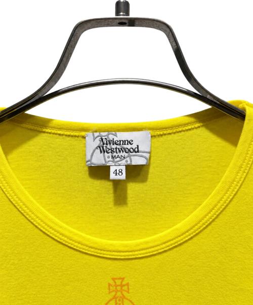 Vivienne Westwood（ヴィヴィアンウエストウッド）Vivienne Westwood (ヴィヴィアンウエストウッド) 長袖カットソー イエロー サイズ:48の古着・服飾アイテム