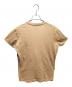 中古・古着 DOLCE & GABBANA (ドルチェ＆ガッバーナ) PILE BEAR半袖Tシャツ/熊/ベア/刺繍 ブラウン サイズ:L：7000円