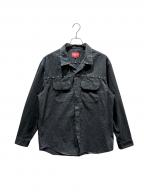 SUPREMEシュプリーム）の古着「Studded Work Shirt 22AW」｜ブラック