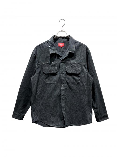 SUPREME（シュプリーム）SUPREME (シュプリーム) Studded Work Shirt 22AW ブラック サイズ:Lの古着・服飾アイテム