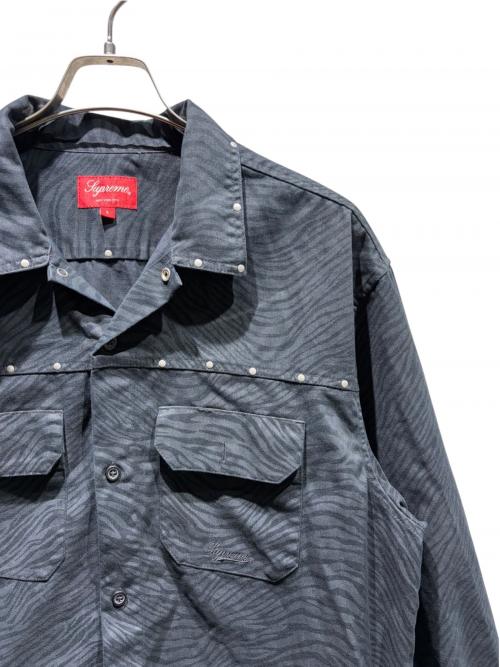SUPREME（シュプリーム）SUPREME (シュプリーム) Studded Work Shirt 22AW ブラック サイズ:Lの古着・服飾アイテム
