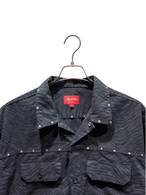 SUPREME（シュプリーム）SUPREME (シュプリーム) Studded Work Shirt 22AW ブラック サイズ:Lの古着・服飾アイテム
